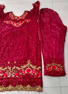 Punjabi Pant Plazo Suit With Duppta