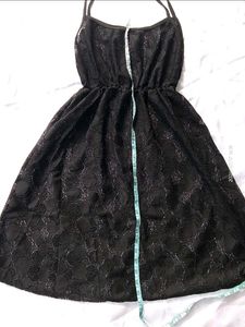 black lace Transparent  Dress