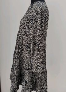 Leopard Print Tiered Dress