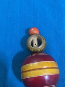 Vintage Wooden Spinning Top Toy, good old lattu