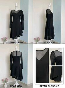 pinteresty Black Asymmetrical Dress