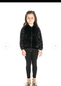 Cherry Crumble Sparkly Sequin Jacket for Girls