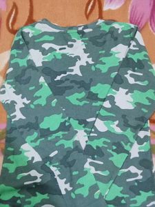 Camouflage Long Sleeve Top