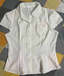 Chic White Button-Up Shirt
