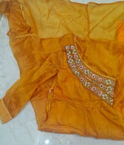 off shoulder kurta with plazo
