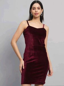 Velvet Bodycon Mini Dress