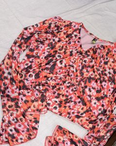 Vibrant Leopard Print girly top