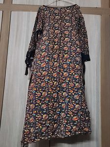Navy Blue A Line Kurti