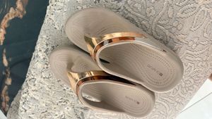 Stylish Flip-Flops with Metallic Accent