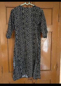 Blue Floral Print Kurta