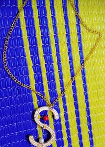 "S" Initial Gold Necklace
