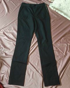 Slim Trousers with Zipper Detail