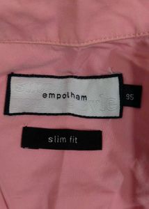 Empolham Slim Fit Pink Shirt