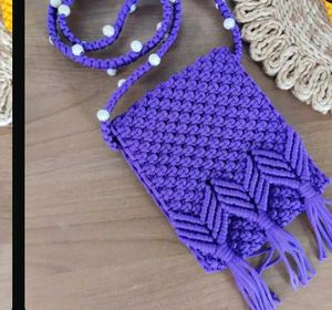 Boho Macrame Sling Bag