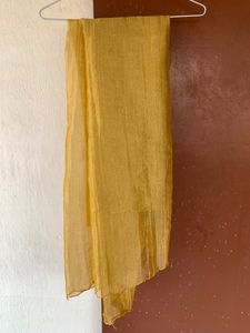 GOLDEN DUPATTA (SYNTHETIC) FOR WOMEN