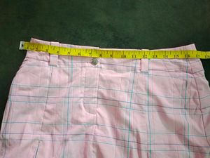 orginal Nike Pink Plaid A-Line Mini Skirt