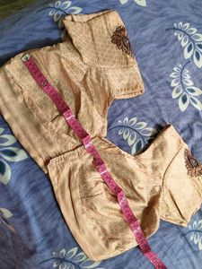 Elegant Peach Kanjeevaram Silk fancy Saree