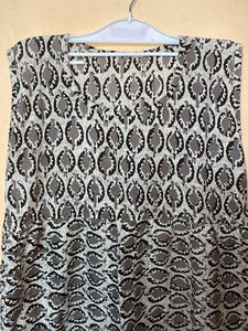 Stylish Printed Sleeveless Kurta
