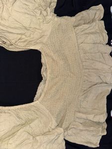 Boho Lace Detail Peasant Top