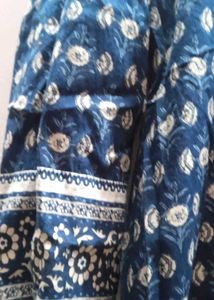 Elegant Blue Printed Kurta