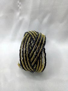 Black and Gold Adjustable Kada