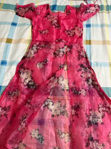Stunning Pink Floral kurti