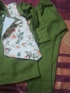 kids Ethnic Jacket with Floral Print
