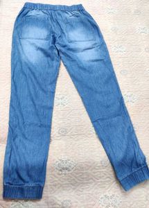 Denim Jogger 👖, Style With 😎