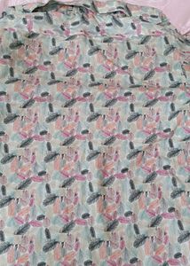 Leaf Print Casual Shirt