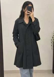 Stylish Black Trench Coat