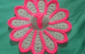 Handmade Woolen Flower Applique