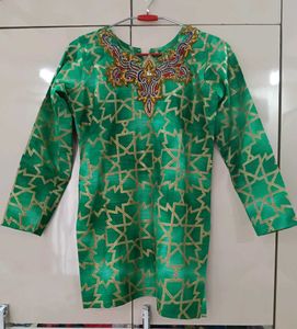 Green &amp; Red Ethnic Lehenga Choli Set