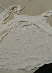 White Flowy Top