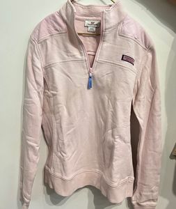 Vineyard Vines Foreign Pink Sweatshirt With A Zip