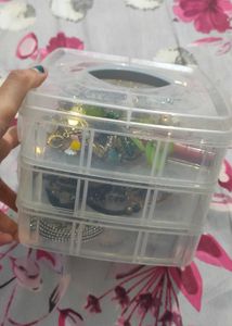 Assorted mystery box with jewellery, makeup etc