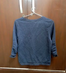 Offer For Today Blue Striped pullover