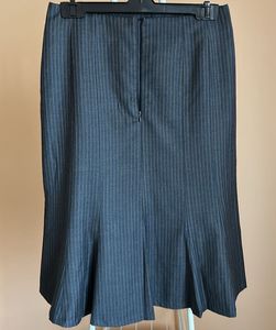 Pinstripe A-Line Skirt