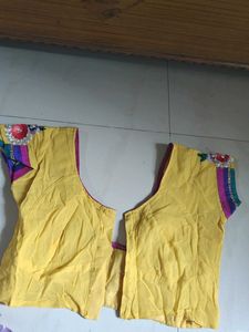 Vibrant Yellow Embellished Blouse