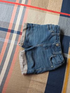 Classic Blue Denim Shorts
