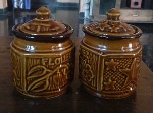 Pack of 2 Vintage Ceramic jar(750grm)