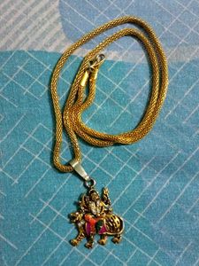 Golden Chain With Goddess Pendant