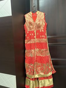 Pure Banarsi Anarkali Suit Set