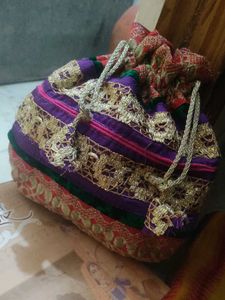 Embroidered Potli Bag
