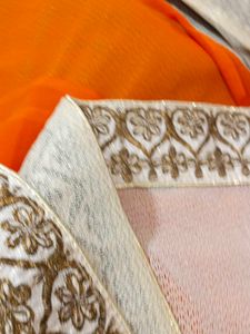 Beautiful 😍🧡 Orenge Saari With Blouse