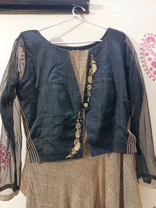 Beautiful Dress Long Gown With Jardoji Work ,Party
