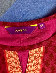 Unused Rangriti Brand Kurti