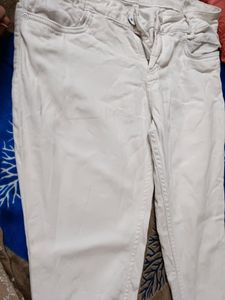 White Jeans Capri