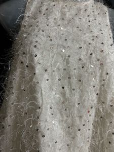 Sparkly Fluffy White Top