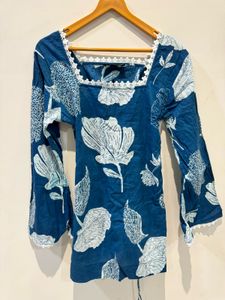 Floral Print short Kurta