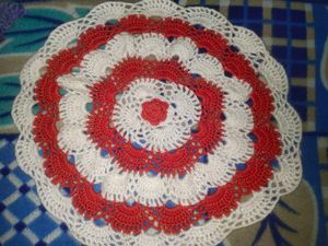 Crochet Thal Posh Or Table Mat Handmade